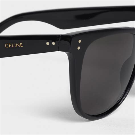 celine black framed sunglasses with rose tint